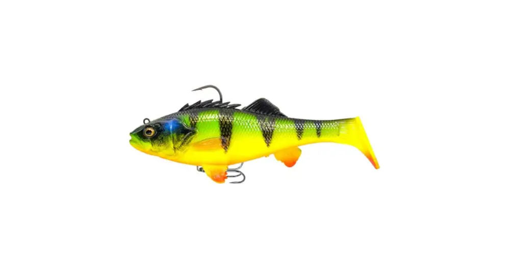 Savage Gear Gumová Nástraha 3D Perch RTF FS Fire Perch - 20 cm 137 g Vysoce Kvalitní