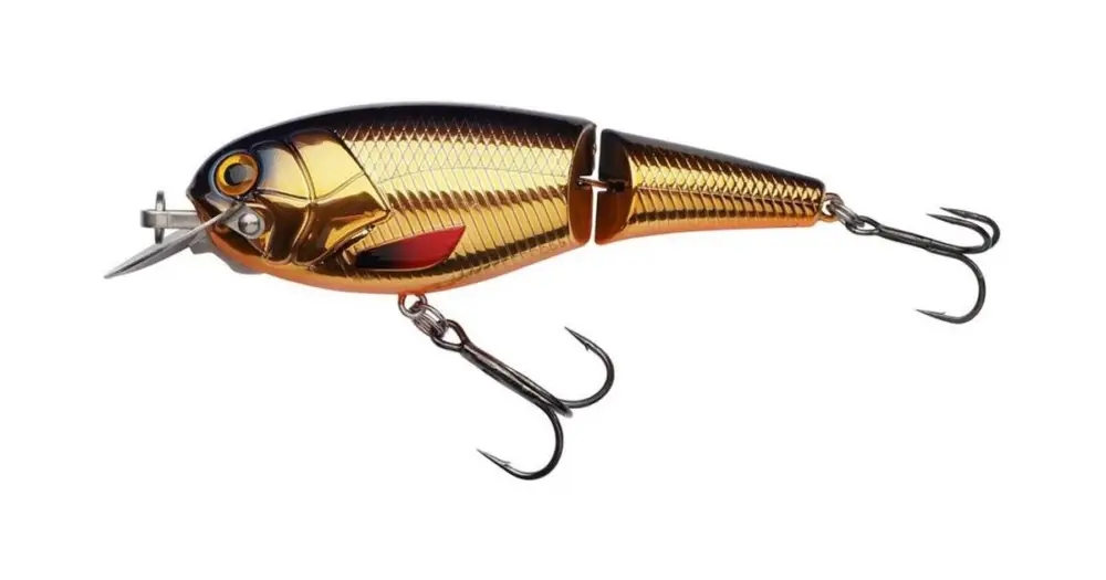 Autentický Abu Garcia Wobler Hi-Lo Jointed FloatingGold Black O - 12 cm 47 g