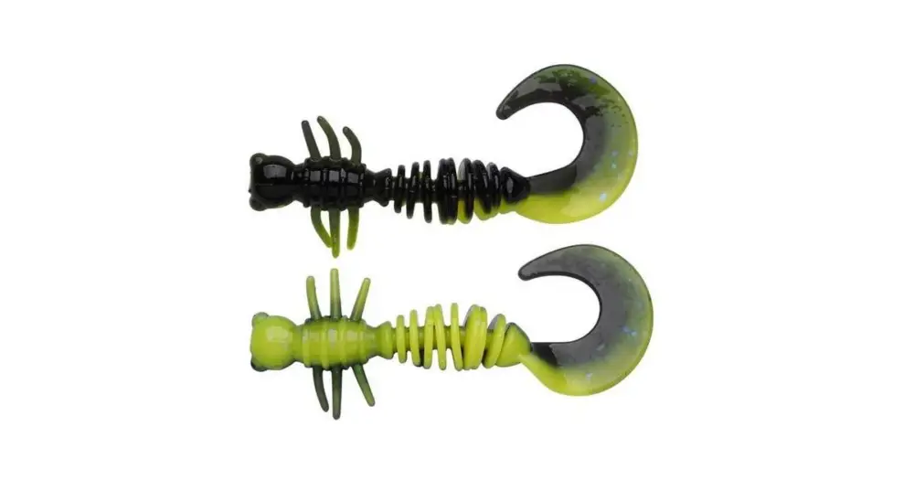 Berkley Gumová Nástraha Powerbait Power Curly Black Sunshine Yellow - 5,5 cm 10 ks Bezpečná Platba
