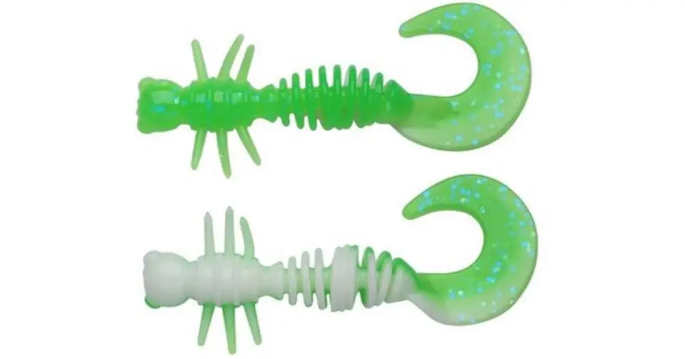 Berkley Gumová Nástraha Powerbait Power Curly Spring Green White - 5,5 cm 10 ks Aktuální