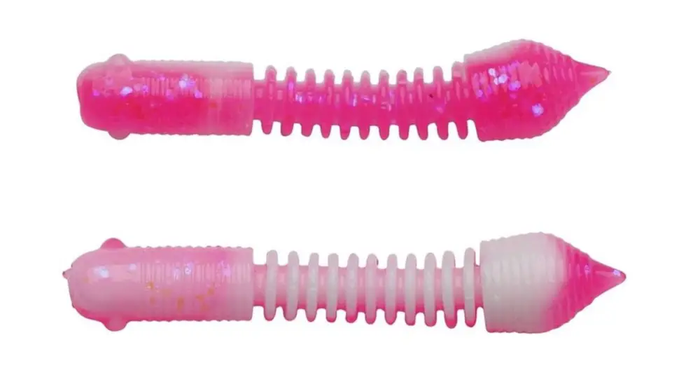 Nová Kolekce Berkley Gumová Nástraha Powerbait Power Pillar Pink White - 5,5 cm 10 ks