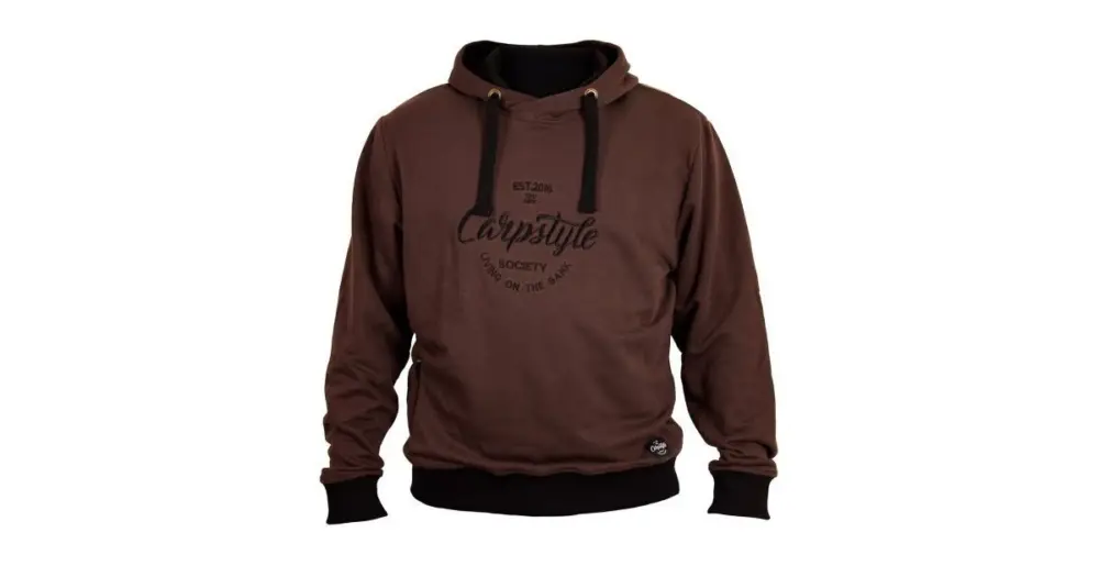 Carpstyle Mikina Brown Forest Hoodie - M Doprava Zdarma