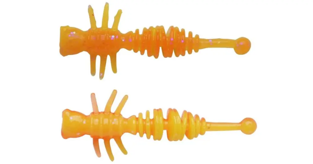 Berkley Gumová Nástraha Powerbait Power Larvae Fluo Orange Sunshine Yellow Cenově Výhodný