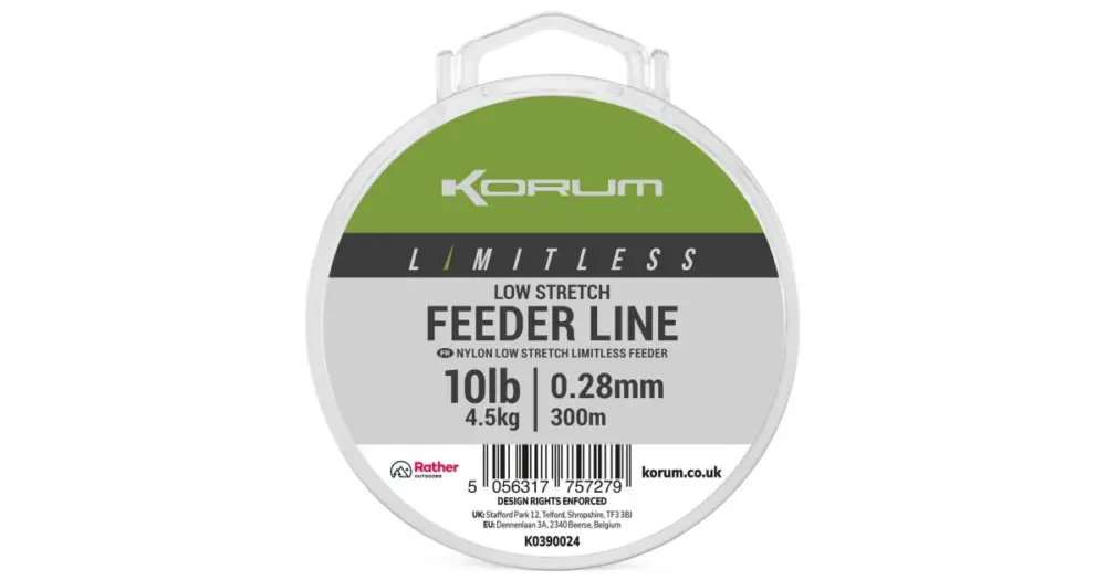 Korum Vlasec Limitless Low Stretch Feeder Line 300 m - 0,28 mm 4,5 kg Výhodná Nabídka