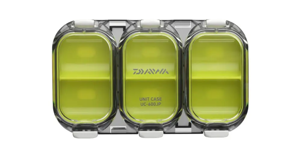 Značkový Daiwa Vodotěsná Krabička Waterproof Sealed Unit Case 600 Zelená - 6 Přihrádek