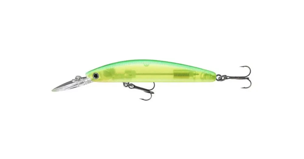 Levný Daiwa Wobler Tournament Double Clutch Lime Chart - 7,5 cm 5 g