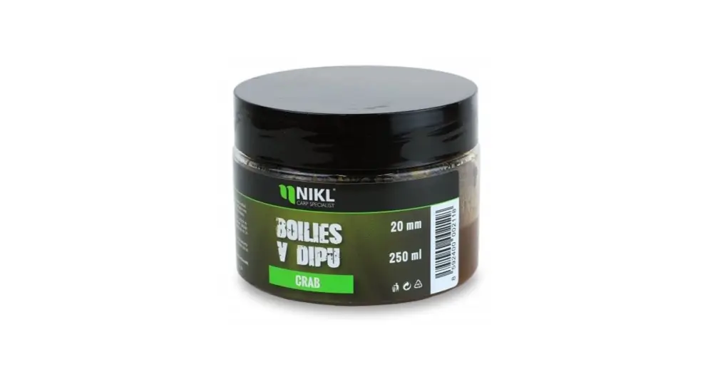 Nikl Boilies V Dipu Crab 250 g Horká Nabídka