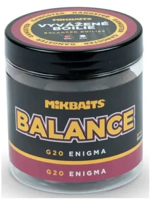 Akce Mikbaits Vyvážené Boilie Gangster Balance G20 Enigma 250 ml - 20 mm