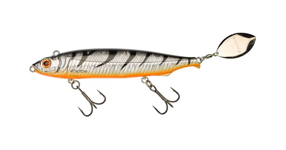 Cenově Výhodný Gunki Wobler Drag Spin S HL Silver Perch - 13 cm 32,4 g