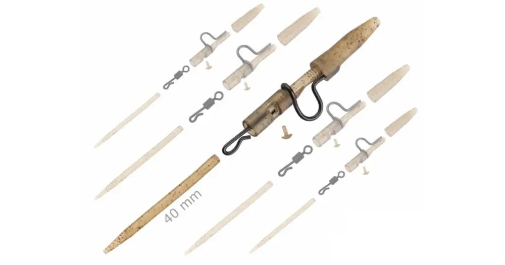 Sleva Zfish Závěsky Heavy Duty Clip Complete Pin Set 40 mm 5 ks