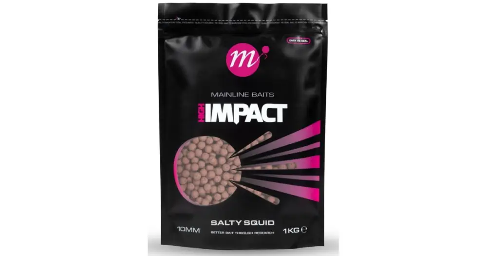 Mainline Boilie Hi Impact Salty Squid 1 kg Hit Sezóny