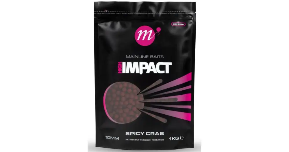 Mainline Boilie Hi Impact Spicy Crab 1 kg Dokud Zásoby Vydrží