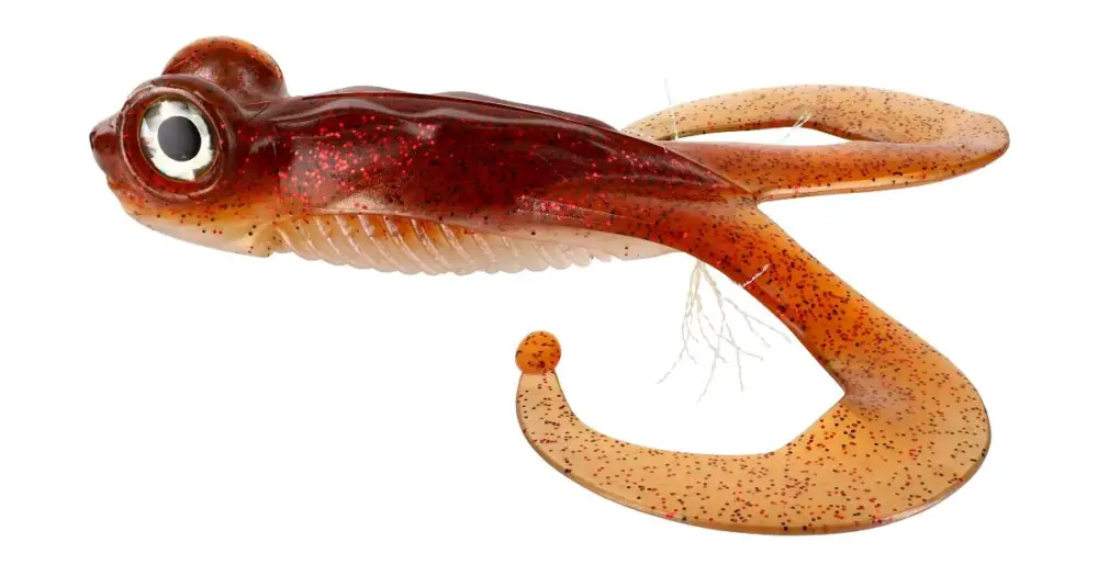 Akce Gunki Gumová Nástraha Bull Frog Brown Sugar Red Flk 13 cm
