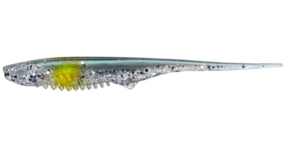 Gunki Gumová Nástraha Mosquito Green Shiner Yellow Dot - 18 cm 18,8 g Finální Výprodej