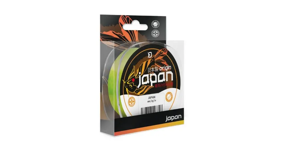 Delphin Vlasec Japan Origin Fluo Žlutá - Průměr 0,234 mm / Nosnost 4,43 kg / Návin 200 m Levný