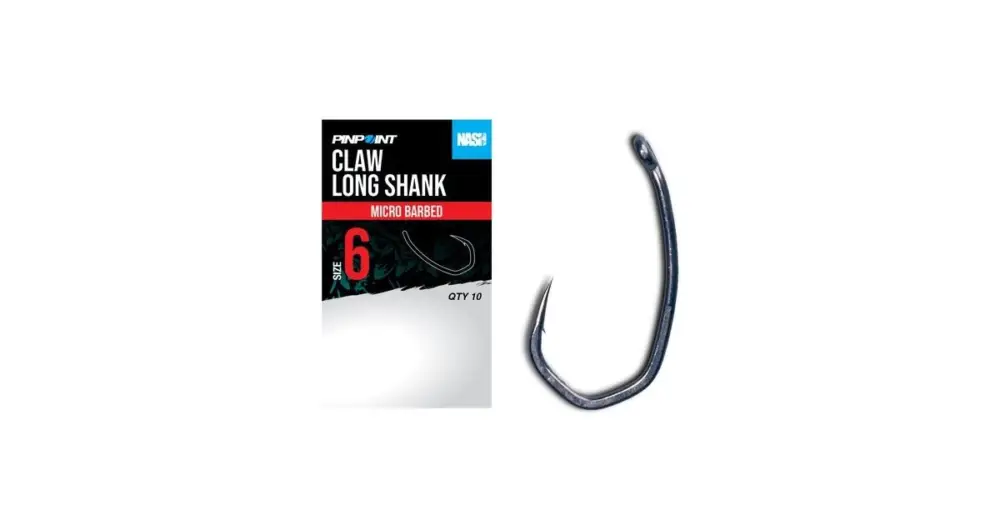 Kup Teď Nash Háčky Claw Long Shank Micro Barbed 10 ks - Velikost 2
