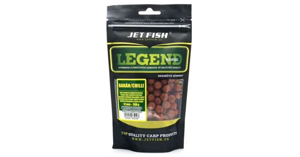 Jet Fish Boilie Legend Range Banán Chilli - 250 g 20 mm Cenová Bomba