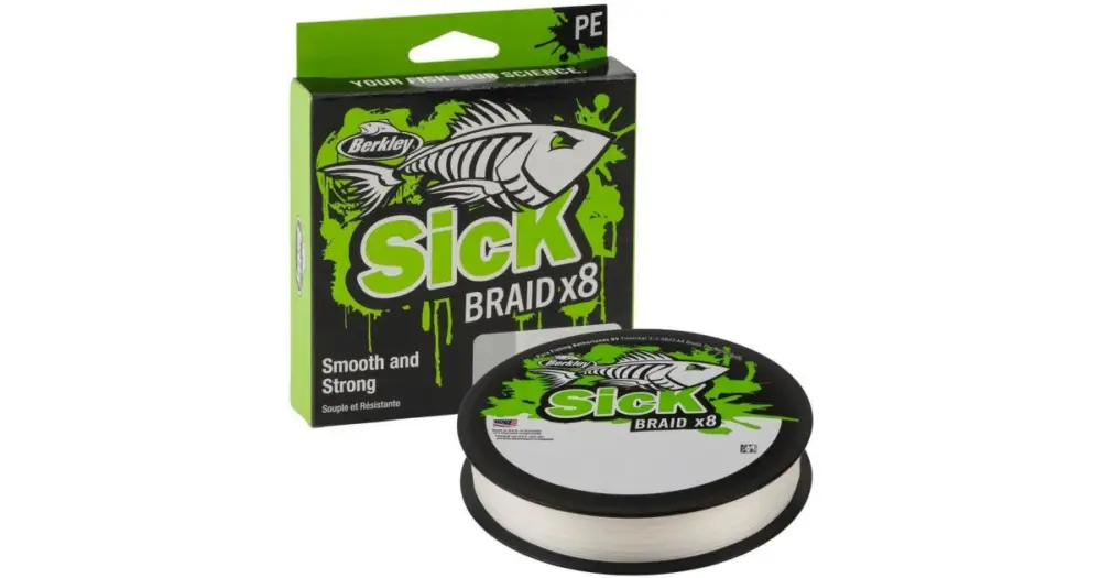 Berkley Splétaná Šňůra Sick Braid White 150 m - 0,19 mm 18 kg Nejlepší Volba