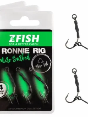 Zfish Návazec Ronnie Rig 3 ks - Velikost Háčku 4 Odeslání Ihned