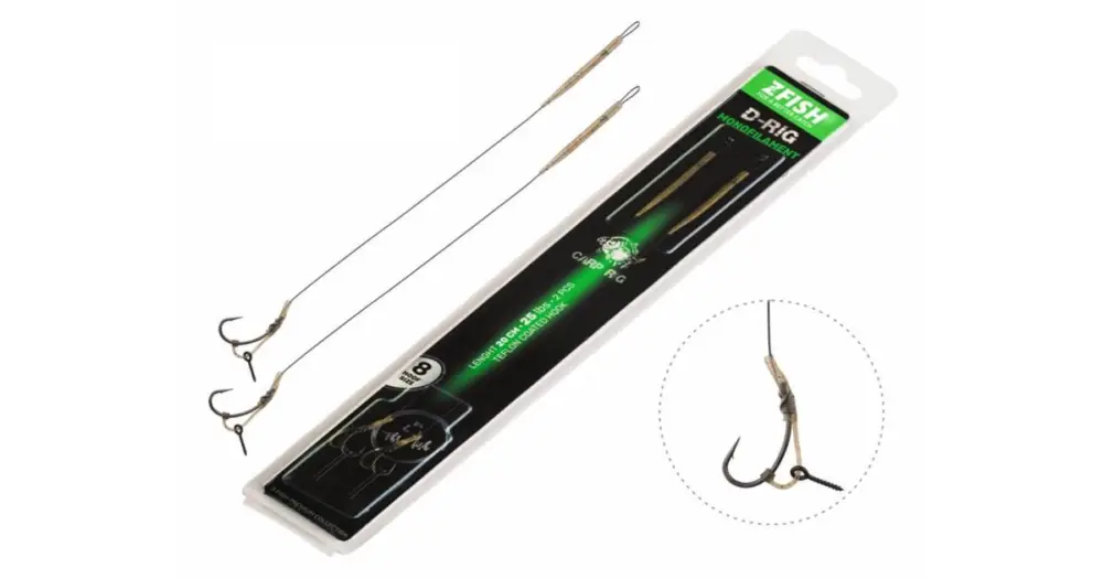 Expresní Doručení Zfish Návazec Monofilament D-Rig 20 cm - Velikost Háčku 4