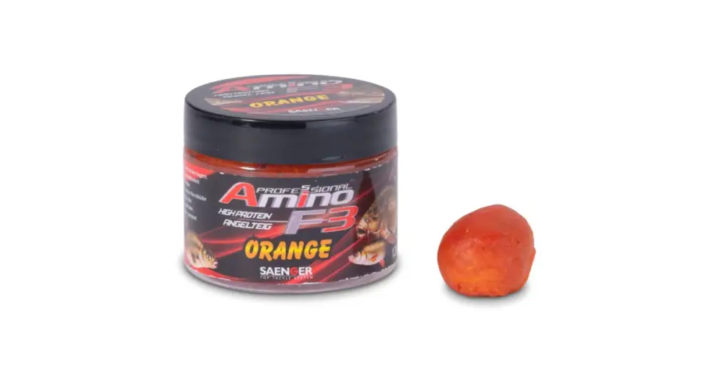Omezená Nabídka Saenger Rybářské Těsto Amino F-3 120 g - Pomeranč