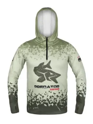 Zlevněný Delphin Tričko S Kapucí UV Armor 50+ Predator - XXXL