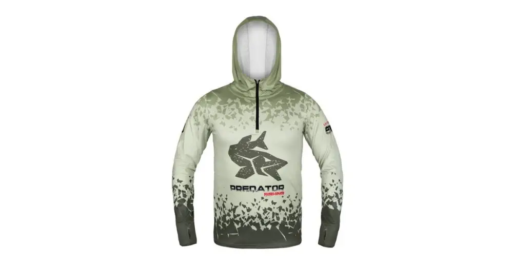 Zlevněný Delphin Tričko S Kapucí UV Armor 50+ Predator - XXXL