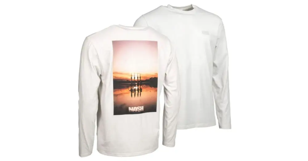 Nash Tričko Make It Happen Sunset Long Sleeve T-Shirt Ecru - XXL Horká Nabídka