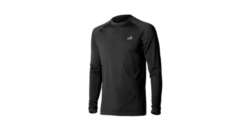 Geoff Anderson Soft Thermo Triko WizWool 165 s Dlouhým Rukávem Černé - XXXXL Doprava Zdarma