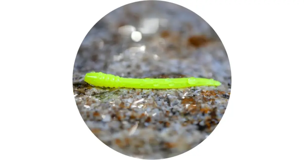 RedBass Gumová Nástraha Micro Tail Signal Yellow UV COLOR - S 48 mm Výprodej
