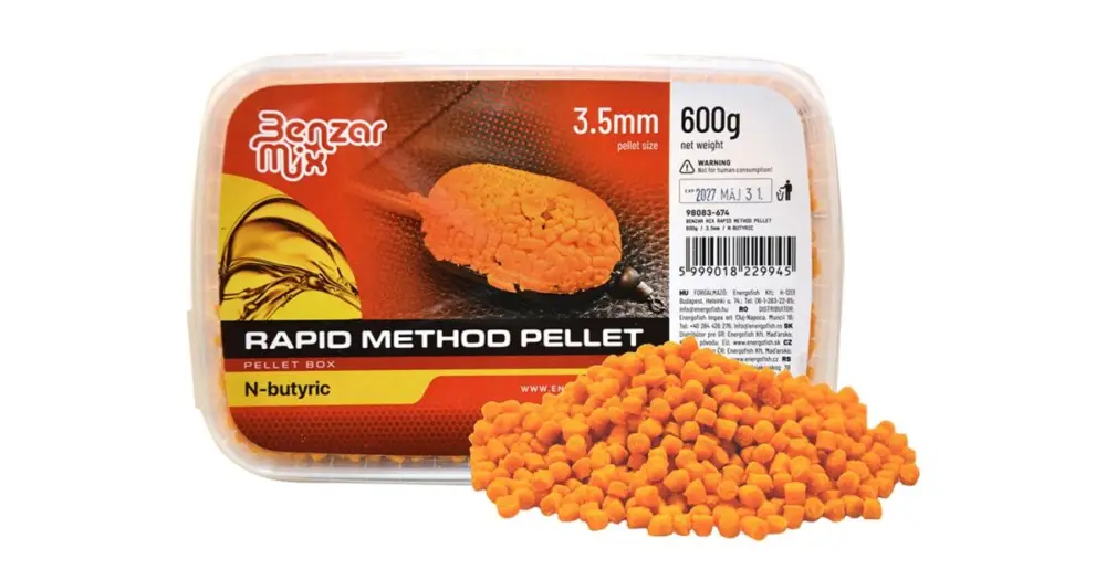 Benzar Mix Pelety Rapid Method Pellet 3,5 mm 600 g - Kyselina Máselná Značkový