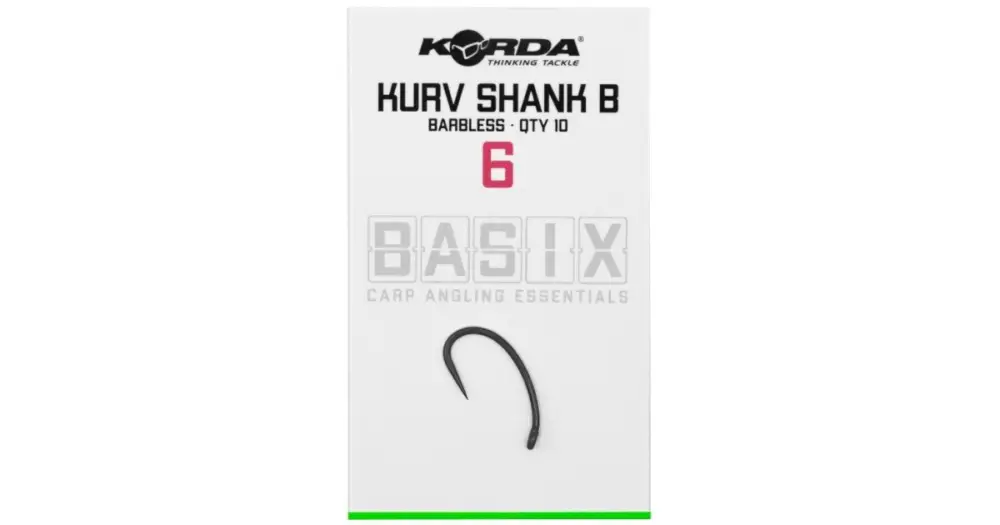 Korda Háčky Basix Kurv Shank Barbless - 6 Bezpečná Platba