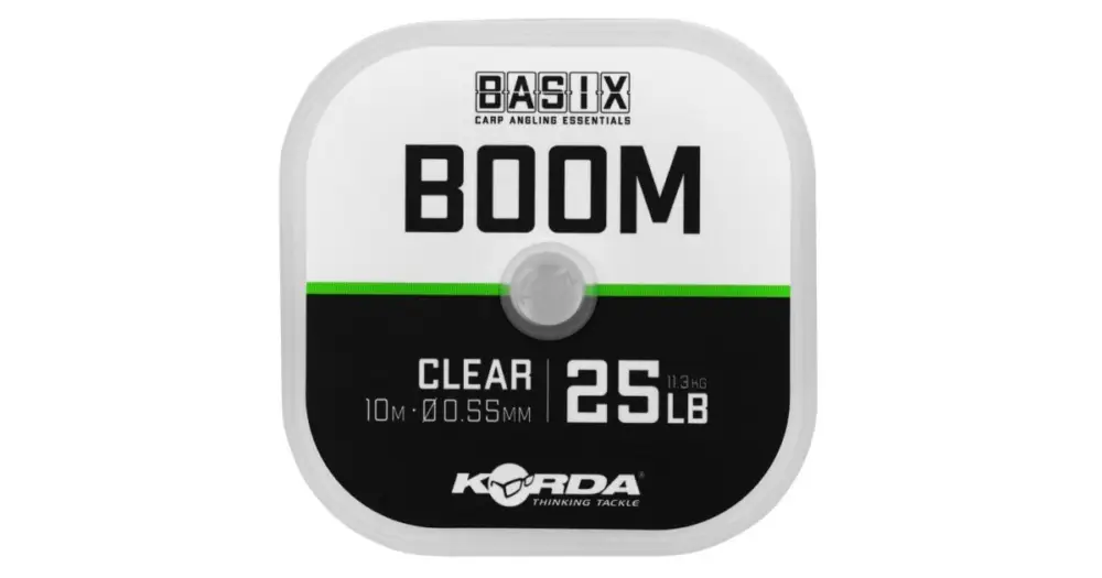 Korda Fluorocarbon Basix Boom 10 m - 25 lb 0,55 mm Jen Po Omezenou Doba