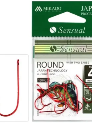 Značkový Mikado Háčky Sensual Round s Protihroty RED - 10