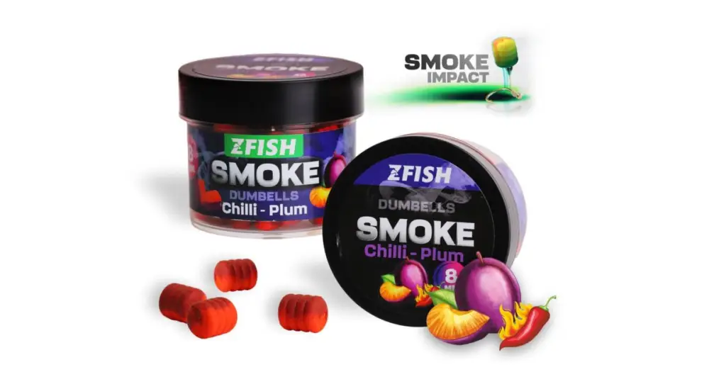 Cenově Výhodný Zfish Smoke Pop-Up Dumbells 8 mm 20 g - Chilli Plum