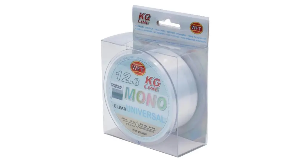 Nejprodávanější WFT Vlasec KG Mono Universal Clear 300 m - 0,18 mm 3,7 kg