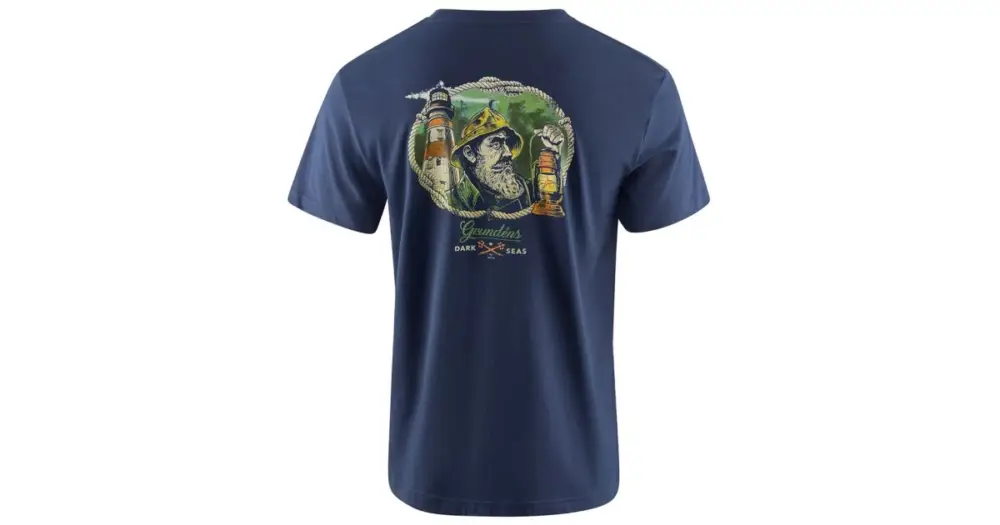 Oblíbený Grundéns Tričko Dark Seas X Grundens Watchman SS T-Shirt Dark Navy - XL