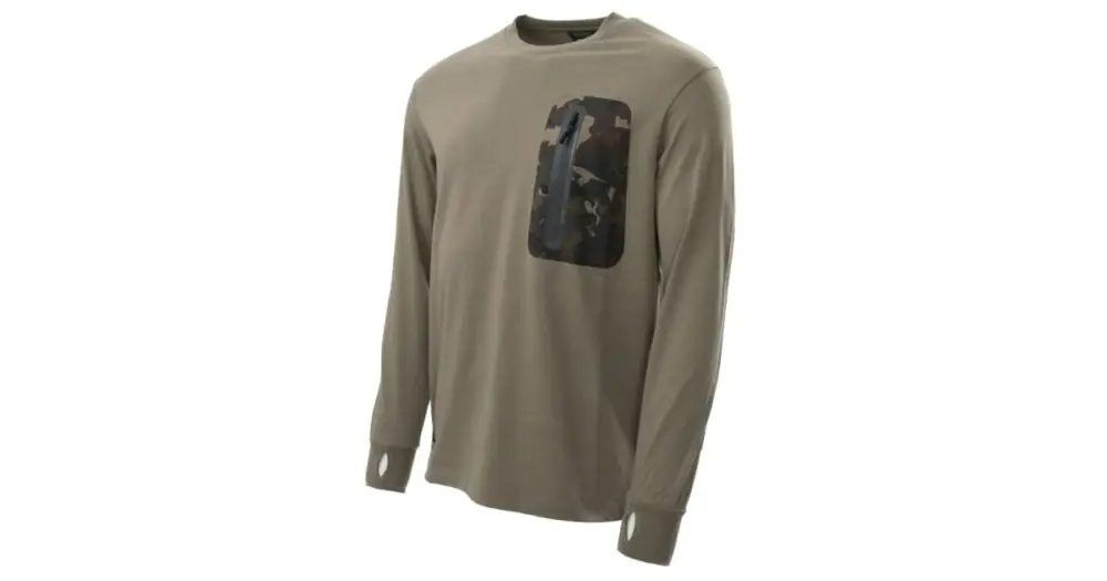 Nash Triko ZT HD Long Sleeve T-Shirt Green Finální Výprodej