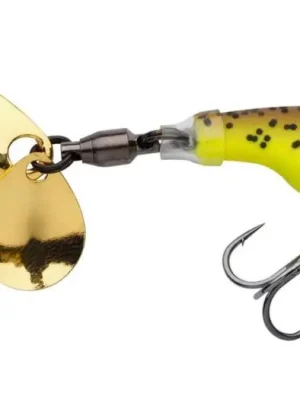 Zlevněný Berkley Nástraha Pulse Spintail Brown Chartreuse - 7,5 cm 21 g