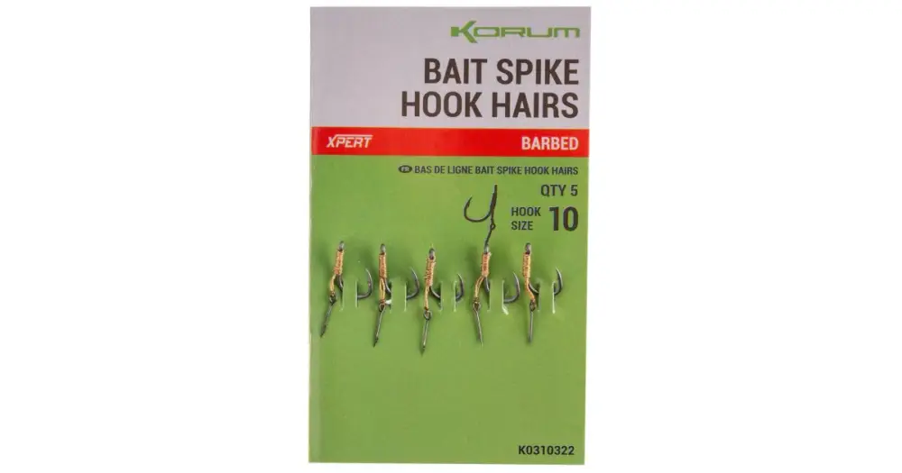 Korum Návazec Bait Spike Hook Hairs Barbed 5 ks Nízká Cena