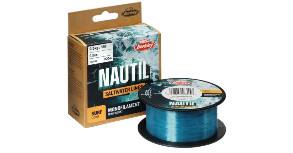 Berkley Vlasec Nautil Monofil Surf Turquoise 300 m - 0,25 mm 4,9 kg Víkendová Akce