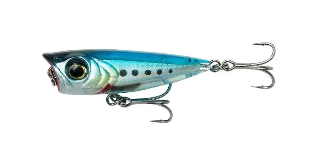 Časově Omezené Savage Gear Wobler Micro Popper Ghost Sardine - 4,3 cm 3 g