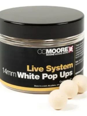 Akční Cena CC Moore Plovoucí Boilie Live System Bílé Pop Up Extra Plovoucí - 12 mm 55 ks