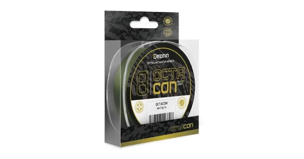 Delphin Splétaná Šnůra OctaCON Zelená 135 m - 0,10 mm 6,2 kg Pouze Dnes