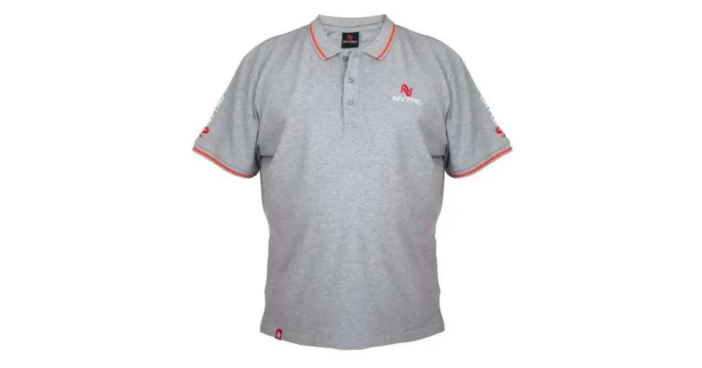 Nytro Tričko Light Marl Grey Polo Shirt - XL Cenová Bomba