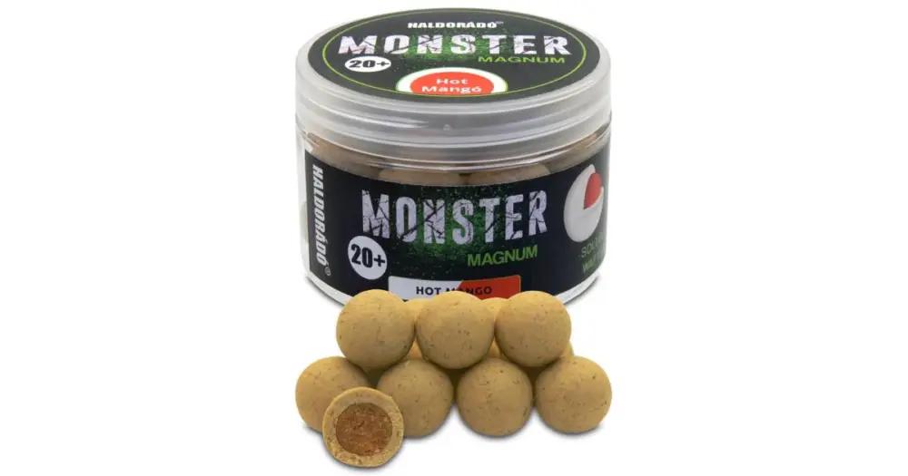 Koupit Online Haldorádó Boilie Wafters Boilies Monster Magnum 80 g 20 mm - Hot Mango