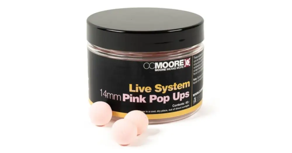 CC Moore Plovoucí Boilie Live System Růžové Pop Up Extra Plovoucí - 12 mm 55 ks Levný