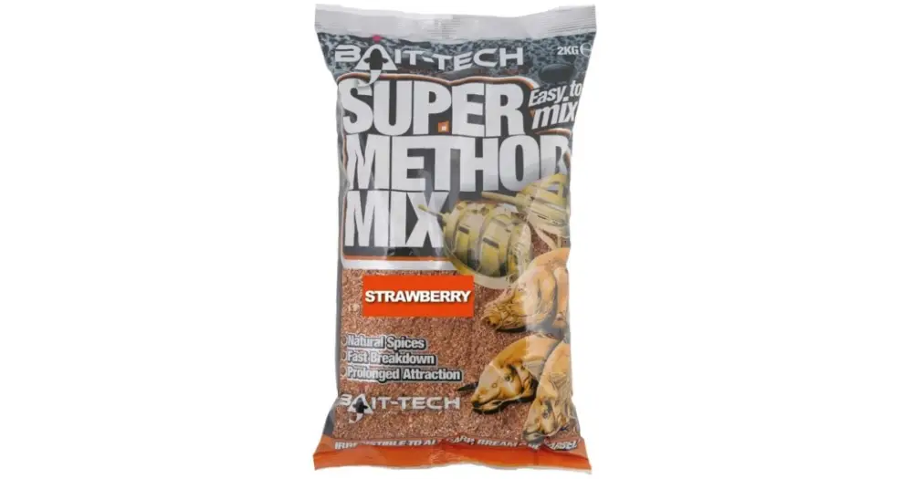 Ověřený Bait-Tech Krmítková Směs Super Method Mix 2 kg Strawberry