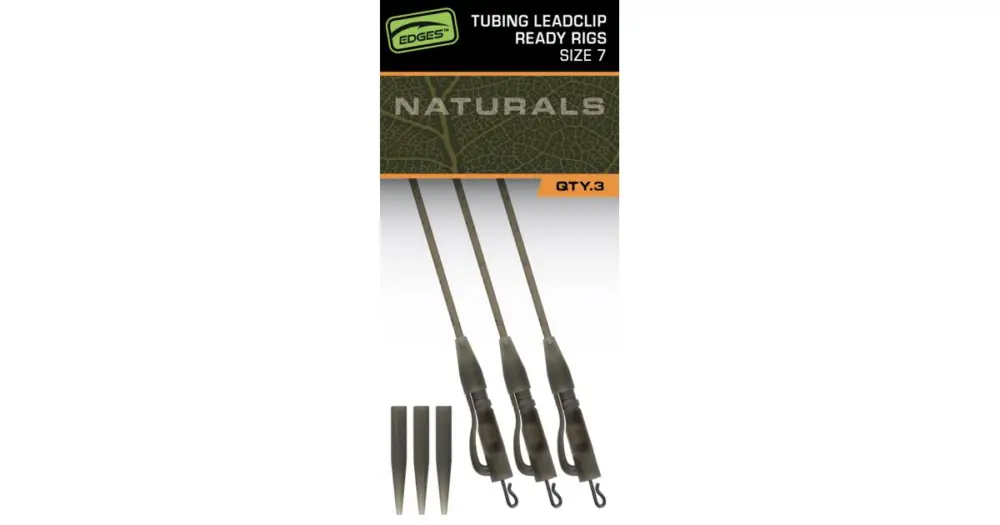 Fox Závěsky Edges Tubing Leadclip Ready Rigs Size 7 3 ks Vysoce Kvalitní