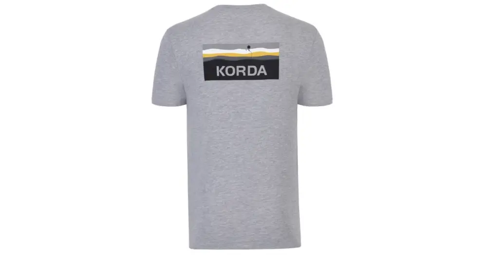 Korda Tričko Lakebed Tee Grey - XXXL Finální Výprodej